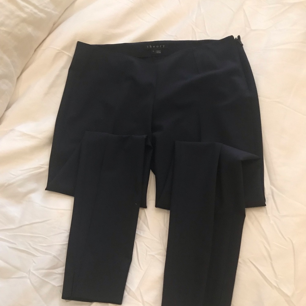 Theory Belisa pants in Navy